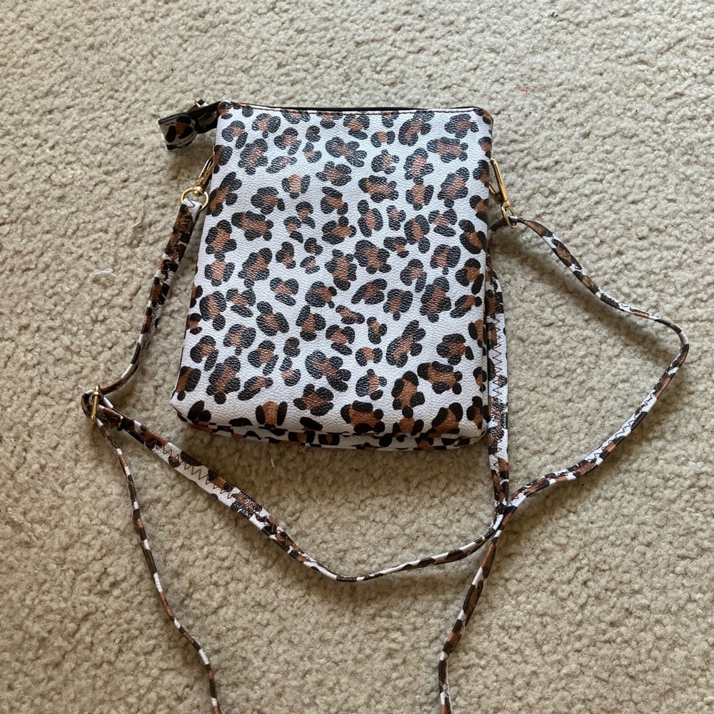 Leopard Print Crossbody Bag